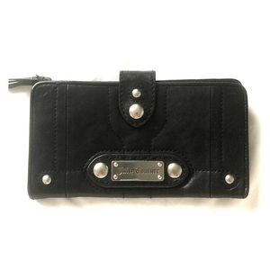 Juicy Couture black leather wallet